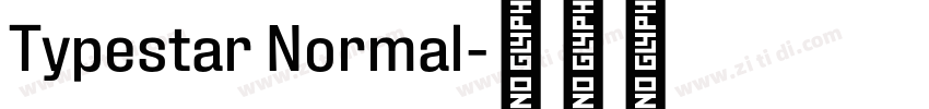 Typestar Normal字体转换